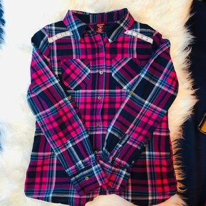 🤯🤯🤯Girls Arizona Plaid Shirt Sz 10/12